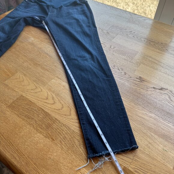 Adriano Goldschmied Maternity Jeans Dark Wash Raw Hem Size 30 Regular - Picture 13 of 13